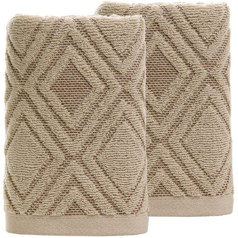 2-Piece: Pidada Hand Towels Set Bath Brown - DailySale