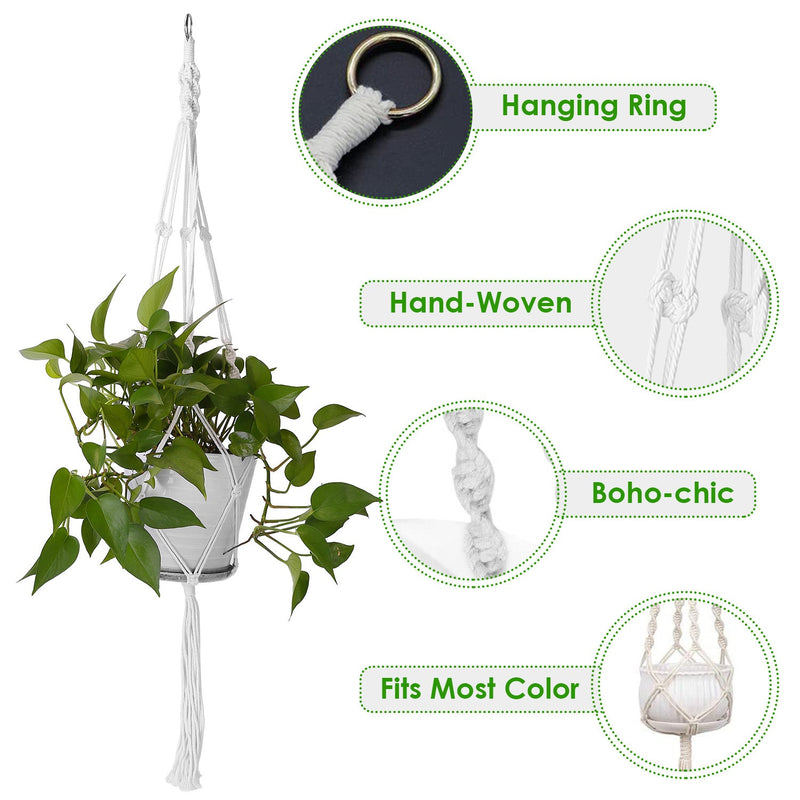 2-Piece: Plant Hanger Flowerpot Net Bag Garden & Patio - DailySale
