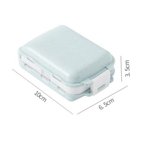 2-Piece: Portable Plastic Pill Box Wellness - DailySale