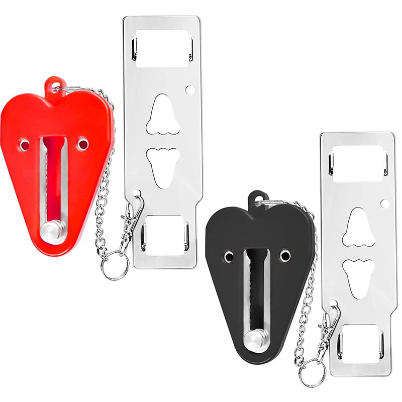 2-Piece: Portable Travel Door Lock Home Hotel Apartment Security Lock Everything Else - DailySale