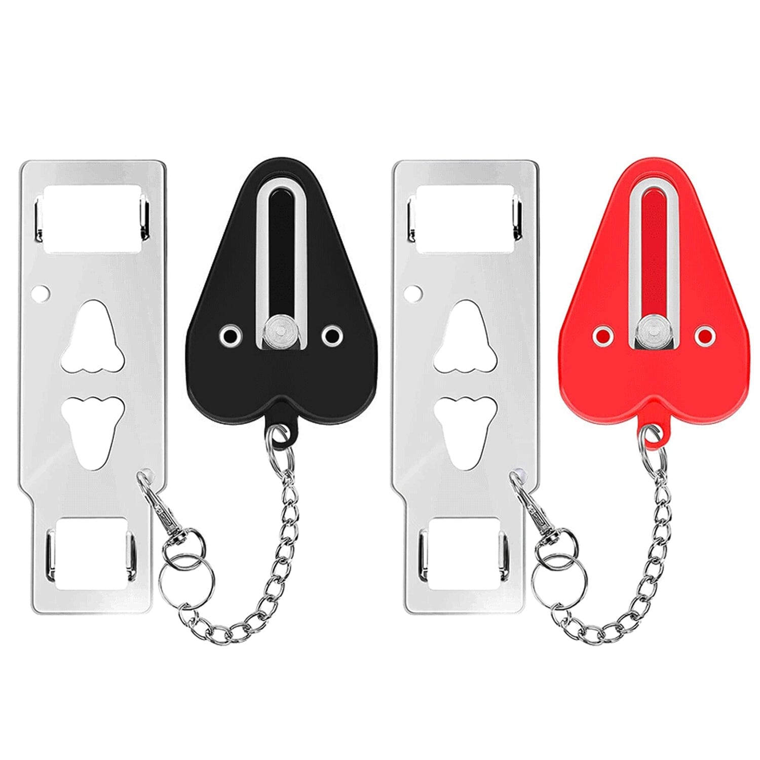 2-Piece: Portable Travel Door Lock Home Hotel Apartment Security Lock Everything Else - DailySale