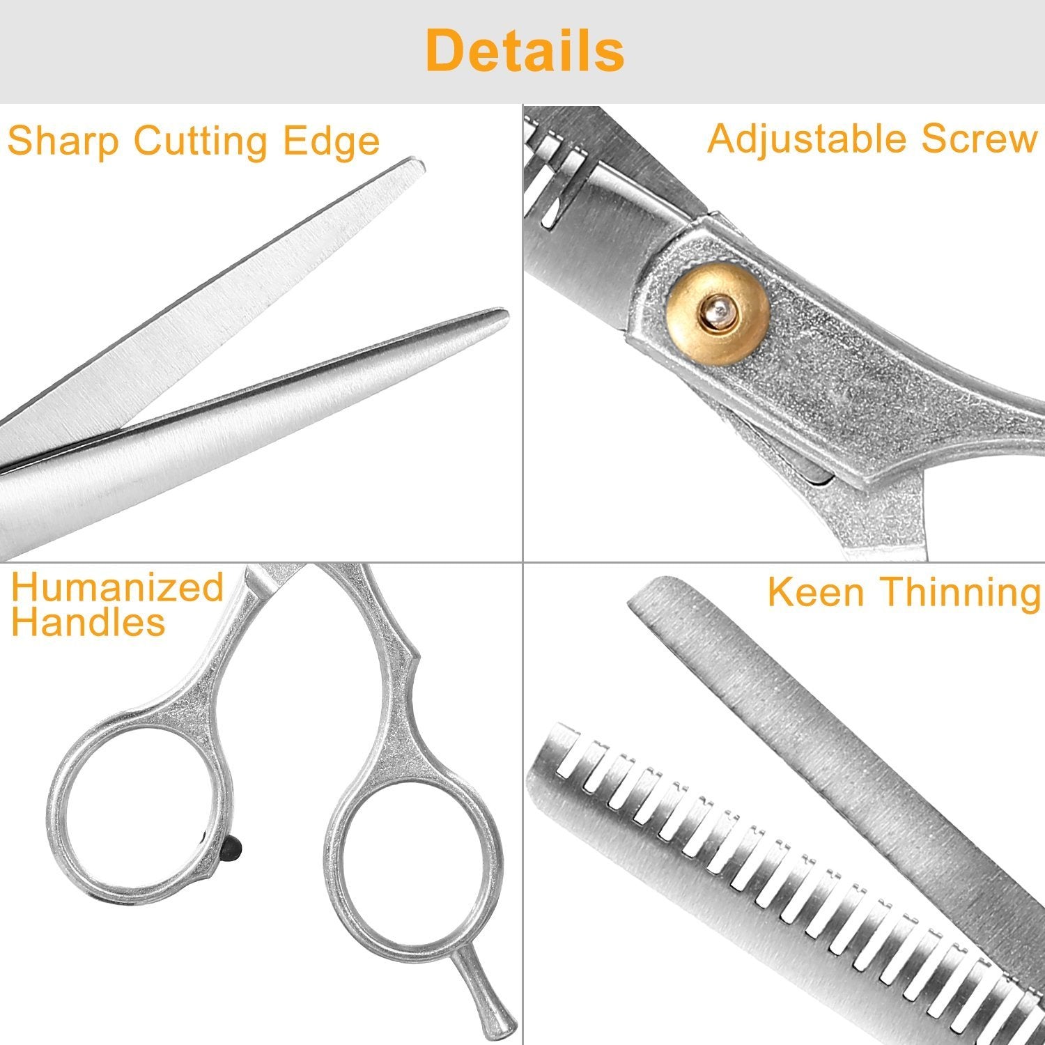 2-Piece: Professional Hair Cutting Scissors Set Beauty & Personal Care - DailySale