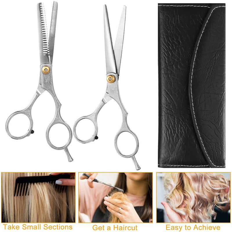 2-Piece: Professional Hair Cutting Scissors Set Beauty & Personal Care - DailySale