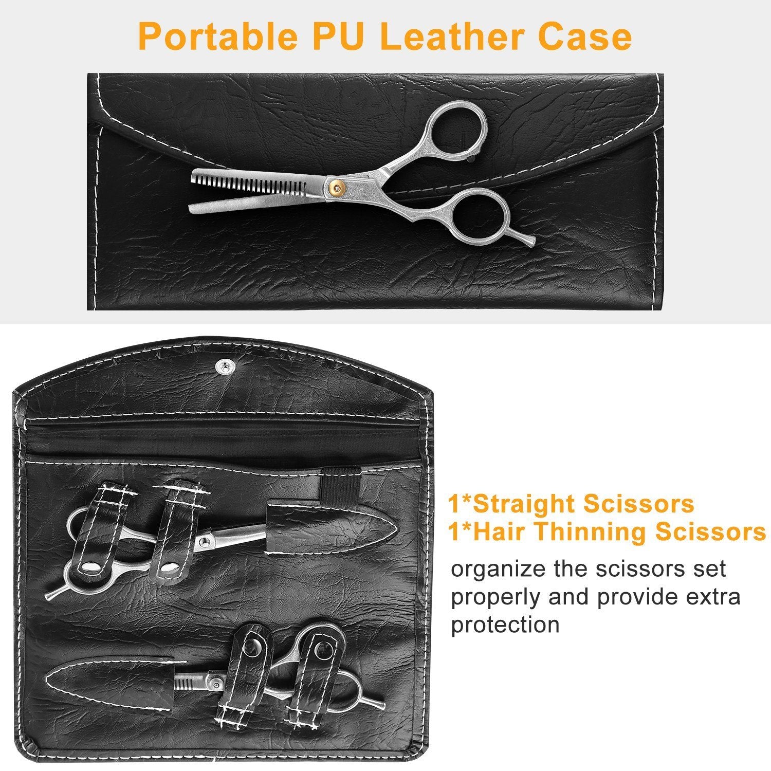 2-Piece: Professional Hair Cutting Scissors Set Beauty & Personal Care - DailySale