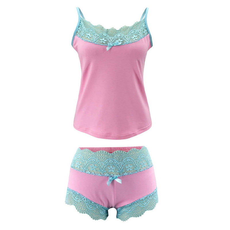 2-Piece Set: Cami + Shorts Set For Women Nightwear Women's Clothing - DailySale