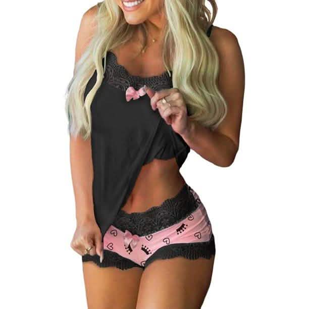 2-Piece Set: Cami + Shorts Set For Women Nightwear Women's Clothing - DailySale