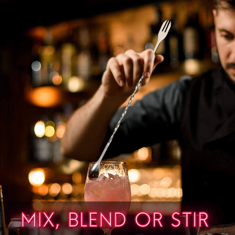 10 Inch Stainless Steel Cocktail Muddler Gold Bar Muddler for Cocktails  Drink