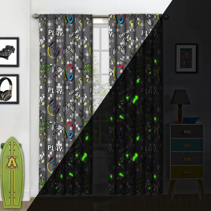 2-Piece Set: Kidz Mix Game on Glow-in-the-Dark Window Panel Pair