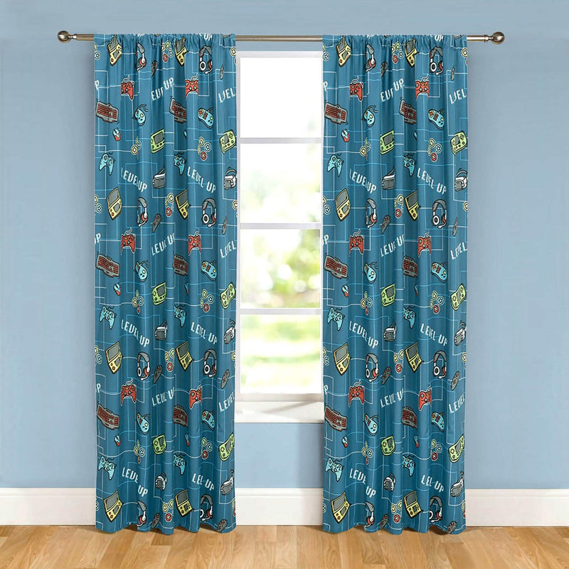 2-Piece Set: Kidz Mix Level Up Glow-in-the-Dark Window Panel Pair Furniture & Decor - DailySale