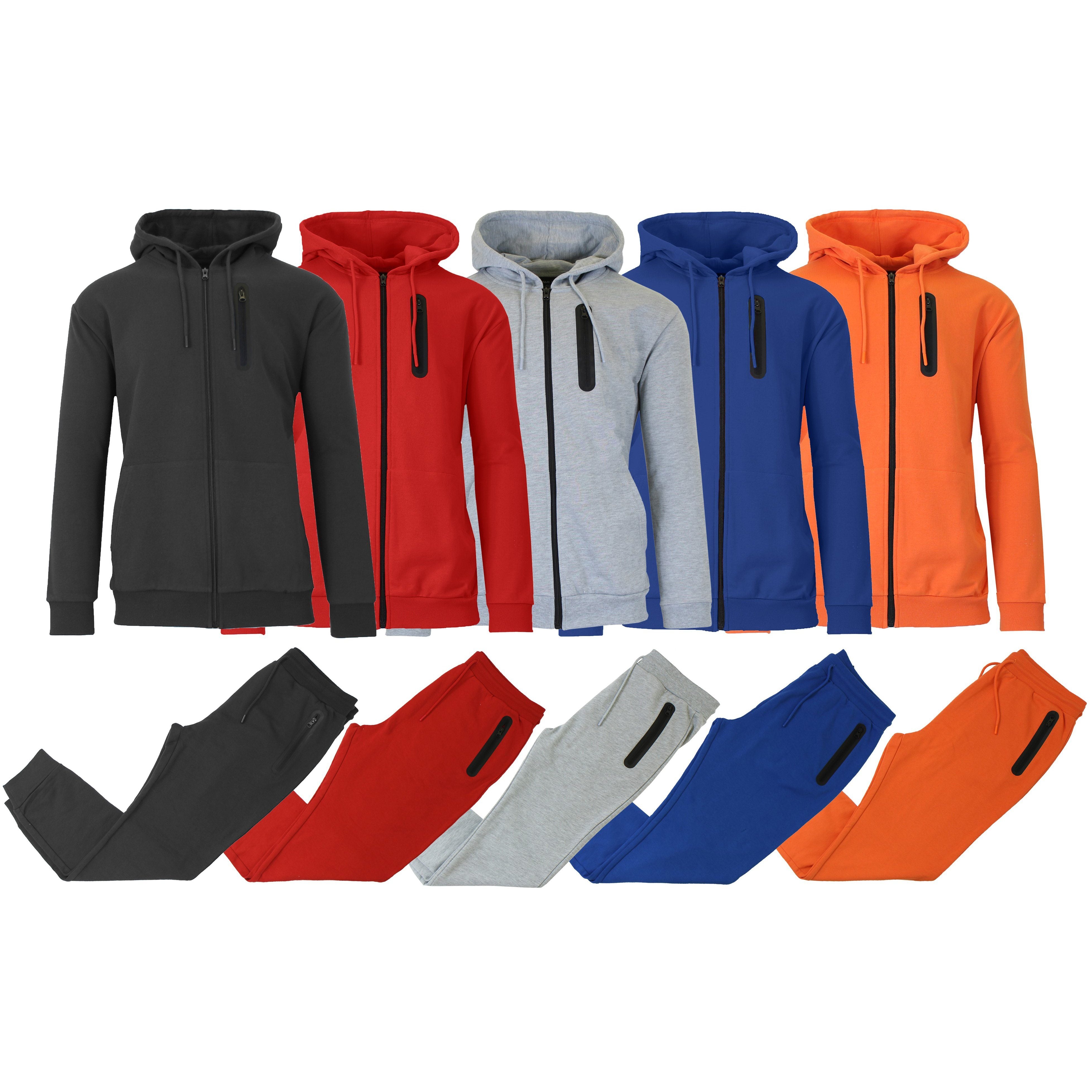 2-Piece Set: Men's Slim Fitting French Terry Hoodie & Jogger Men's Clothing - DailySale