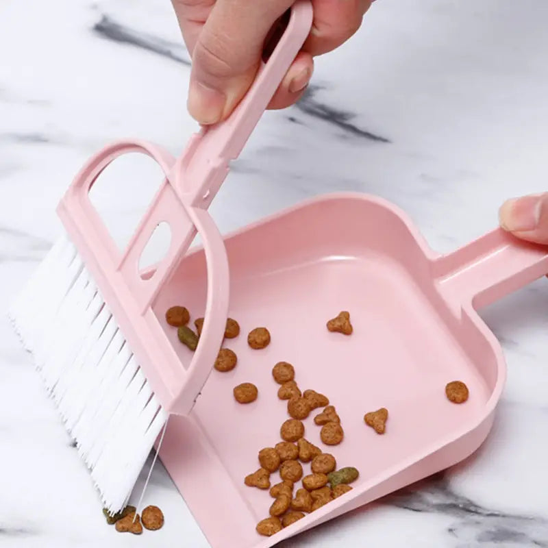 2-Piece Set: Mini Cleaning Dustpan And Brush Set Pet Supplies - DailySale