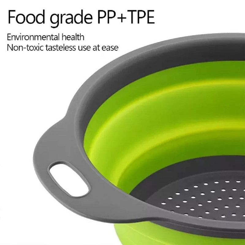 2-Piece Set: Nuvita 2 in 1 Foldable Straining Bowl Kitchen Tools & Gadgets - DailySale