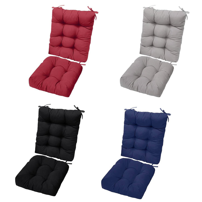2-Piece Set: Rocking Chair Cushion with Non-Slip Ties Polyester Fiber Filling Furniture & Decor - DailySale