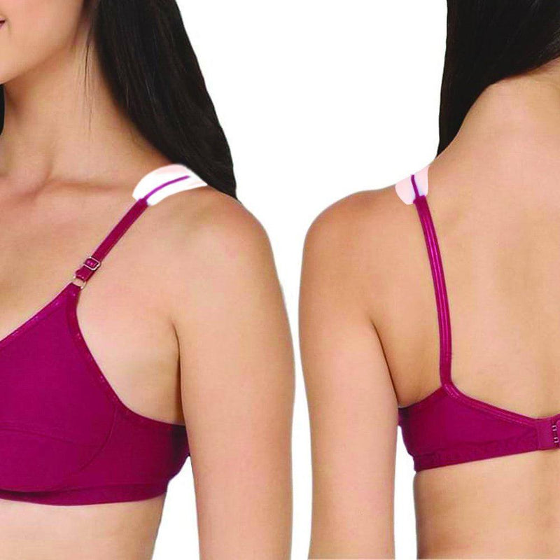 Silicone Bra Strap Cushion Ease Shoulder Discomfort, Nude at
