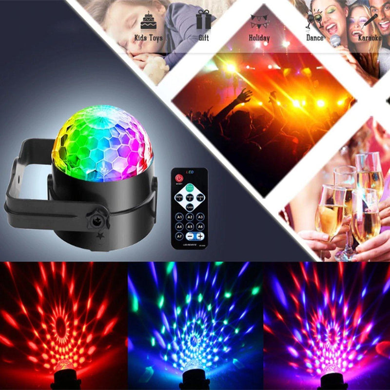 2-Piece Set: Sound Activated Party Lights with Remote Indoor Lighting & Decor - DailySale