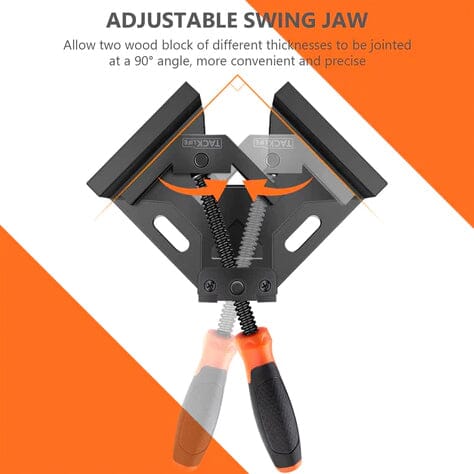 2-Piece: Single Handle 90° Right Angle Clamp Home Improvement - DailySale