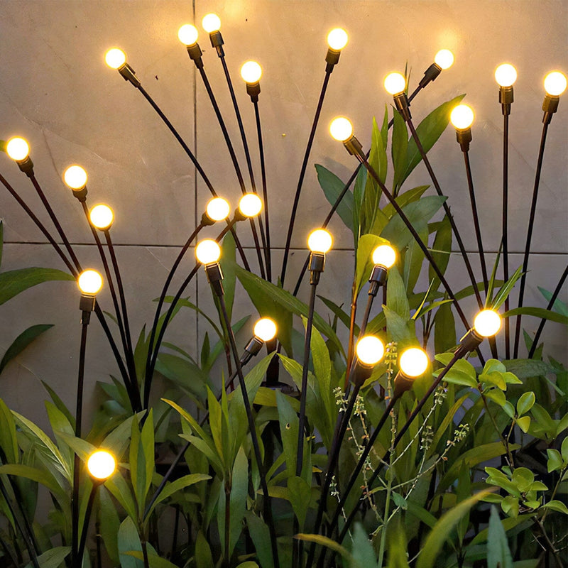 2-Piece: Solar Firefly Lights Swaying Decorative Pathway Lamp