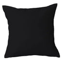 2-Piece: Solid Colored Simple Square Pillowcases Bedding Black - DailySale