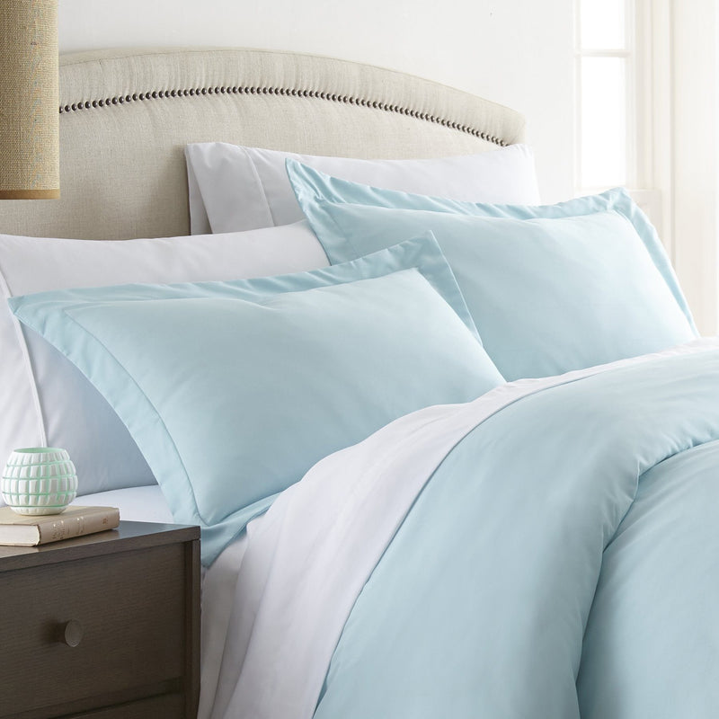 2-Piece: Solid Pillow Sham Set Bedding Aqua Standard - DailySale