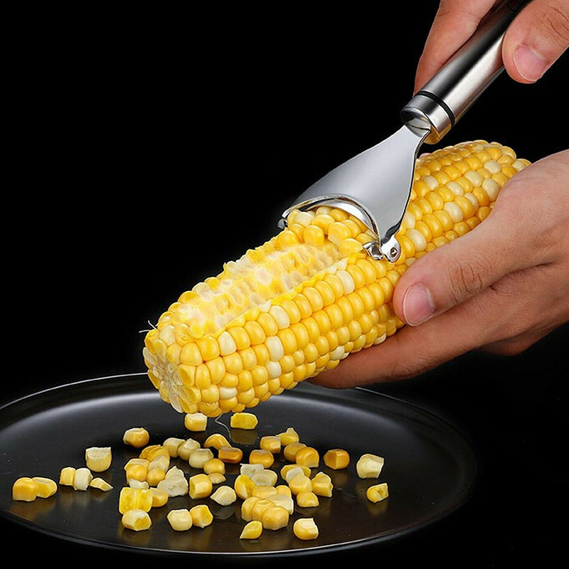 Good Grips Corn Peeler, Corn Stripper Knife, Kitchen Corn Cob Remover  Serrated Vertical Blade Remover