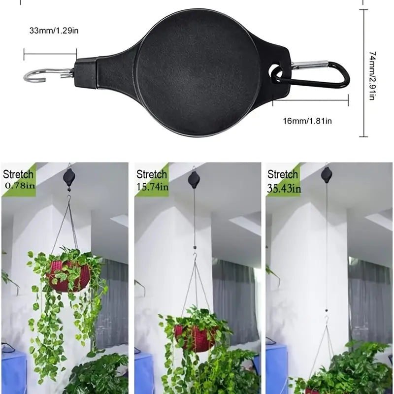 2-Piece: Telescopic Lifting Hooks for Garden Pots Garden & Patio - DailySale