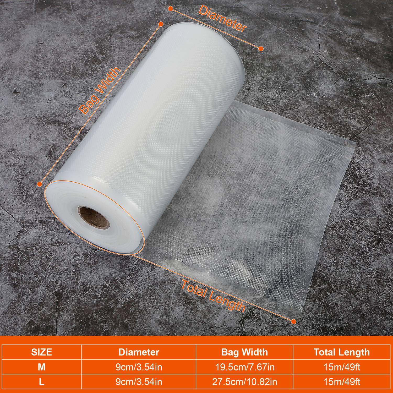 2-Piece: Vacuum Sealer Bag Rolls Kitchen & Dining - DailySale