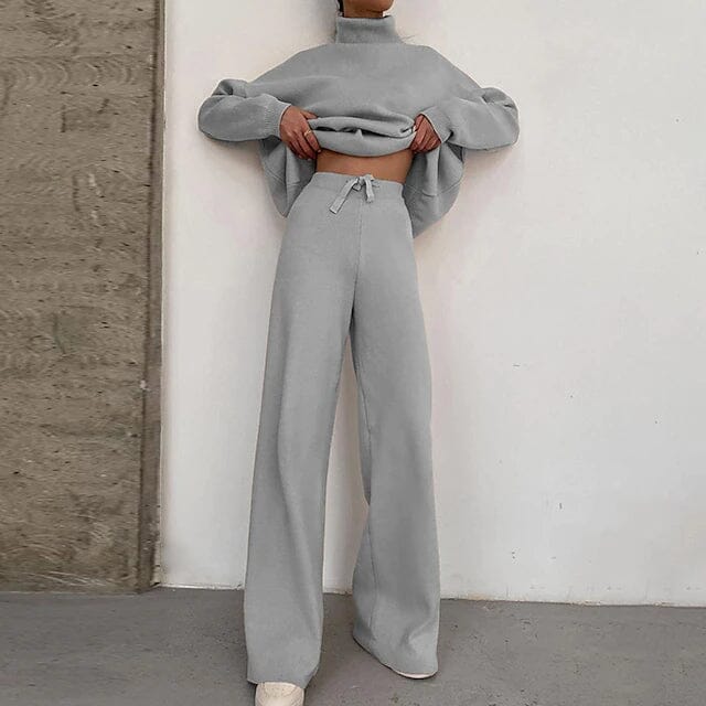 2-Piece: Women‘s Plus Size Loungewear Sets in gray