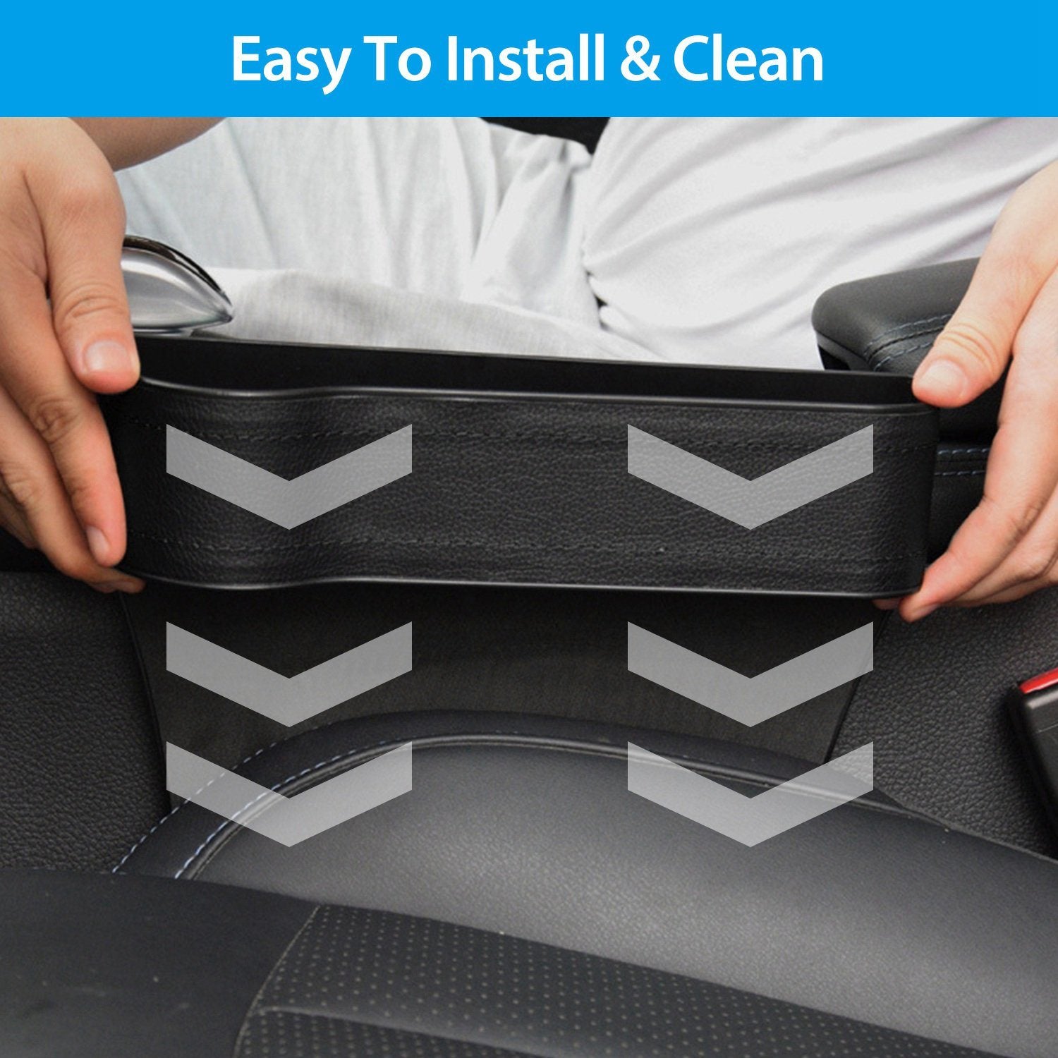 2-Pieces: Car Console Side Organizer Automotive - DailySale