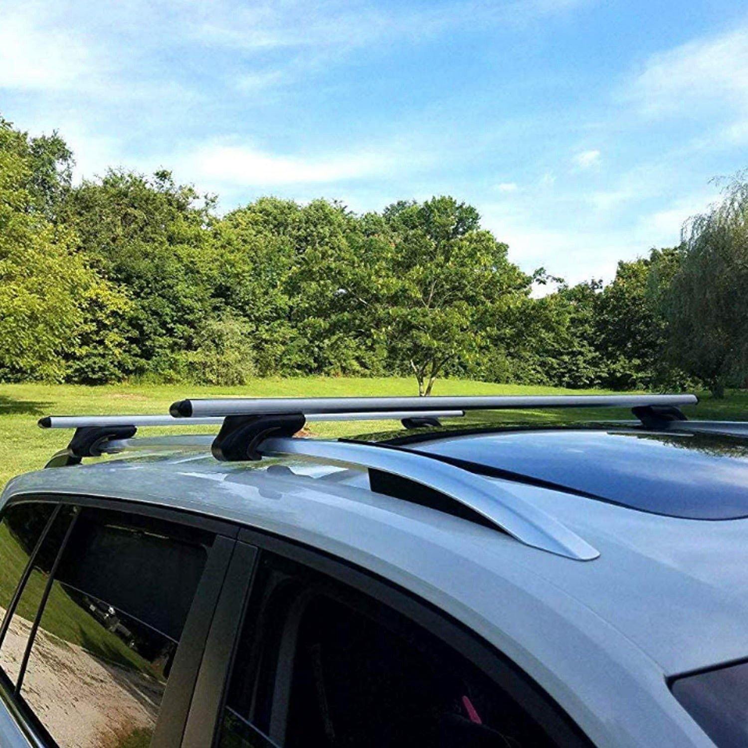 2-Pieces: Car Roof Top Crossbar Rack Automotive - DailySale