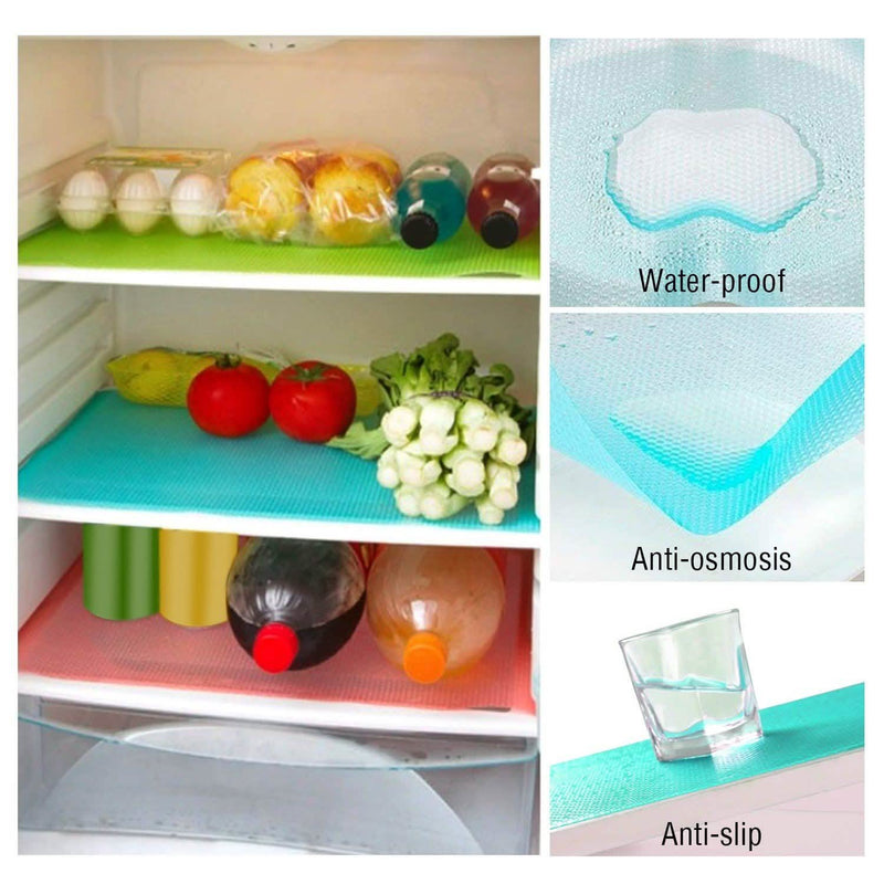 2-Pieces: Easy Clean Fridge Pads Kitchen & Dining - DailySale