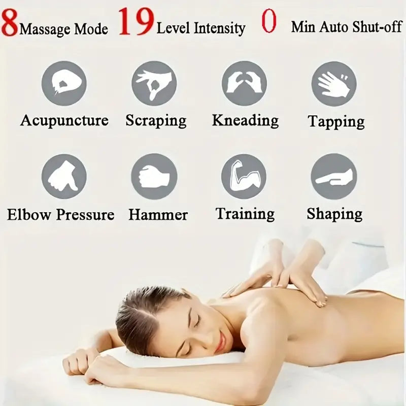 Portable 8 Mode EMS Cervical Vertebra Massage Patch Neck Rechargeable  Massager for Muscle Pain Relief Cervical Massage