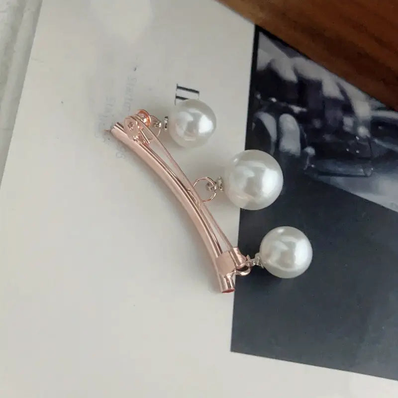 2-Pieces: Faux Pearl Neck Tie Pin Buckle Faux Pendant Women's Shoes & Accessories - DailySale