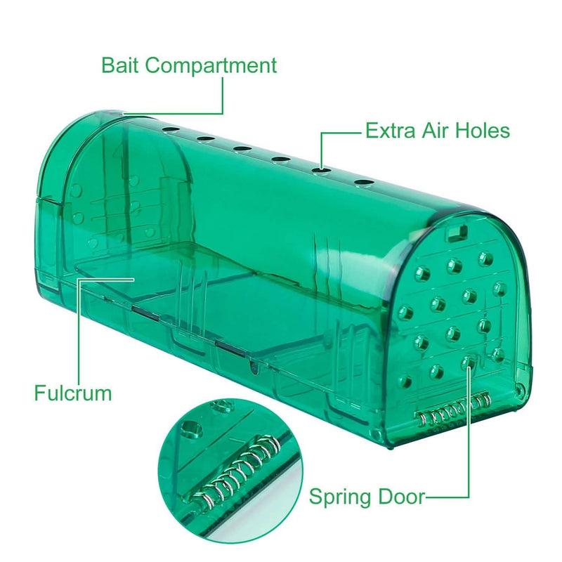 2-Pieces: Reusable Humane Mouse Trap Pest Control - DailySale