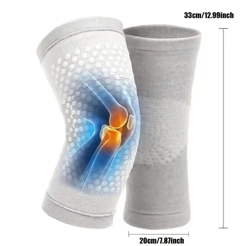 2-Pieces: Self Heating Support Knee Pads Elbow Brace Warm Wellness - DailySale