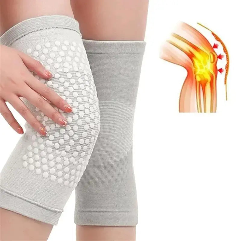 2-Pieces: Self Heating Support Knee Pads Elbow Brace Warm Wellness - DailySale