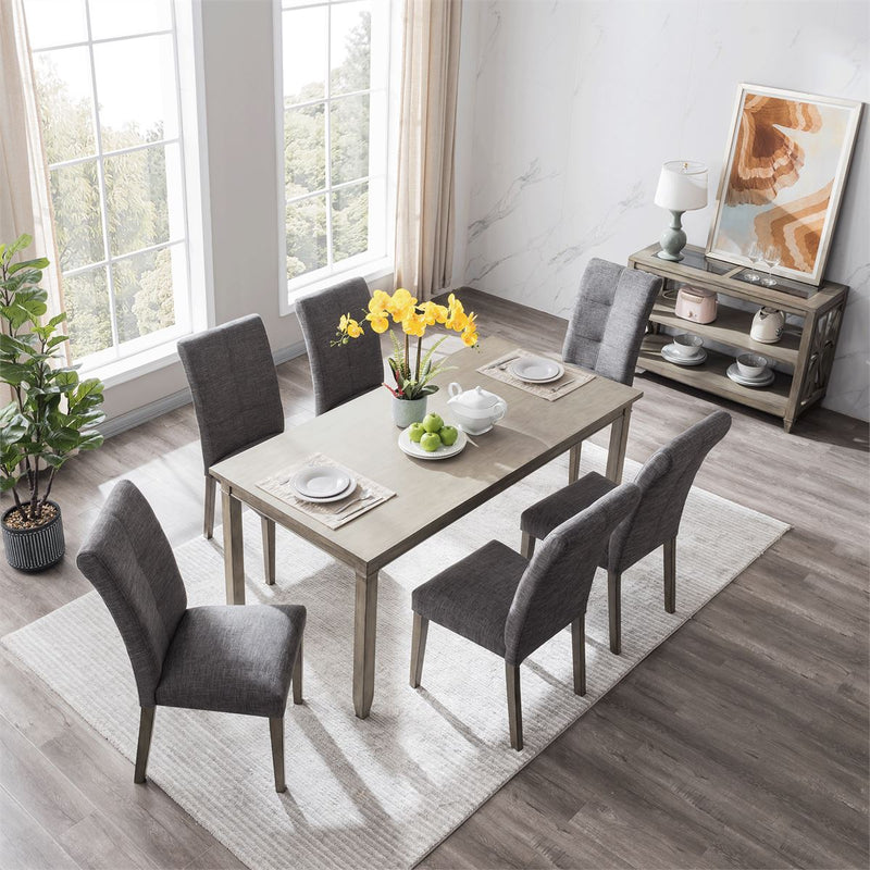 2-Pieces Set: Dining Room Chairs with Solid Wood Legs Furniture & Decor - DailySale