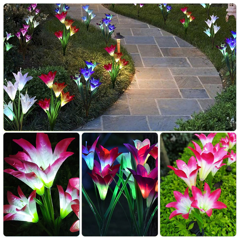 2-Pieces: Solar Garden Lights Outdoor Garden & Patio - DailySale
