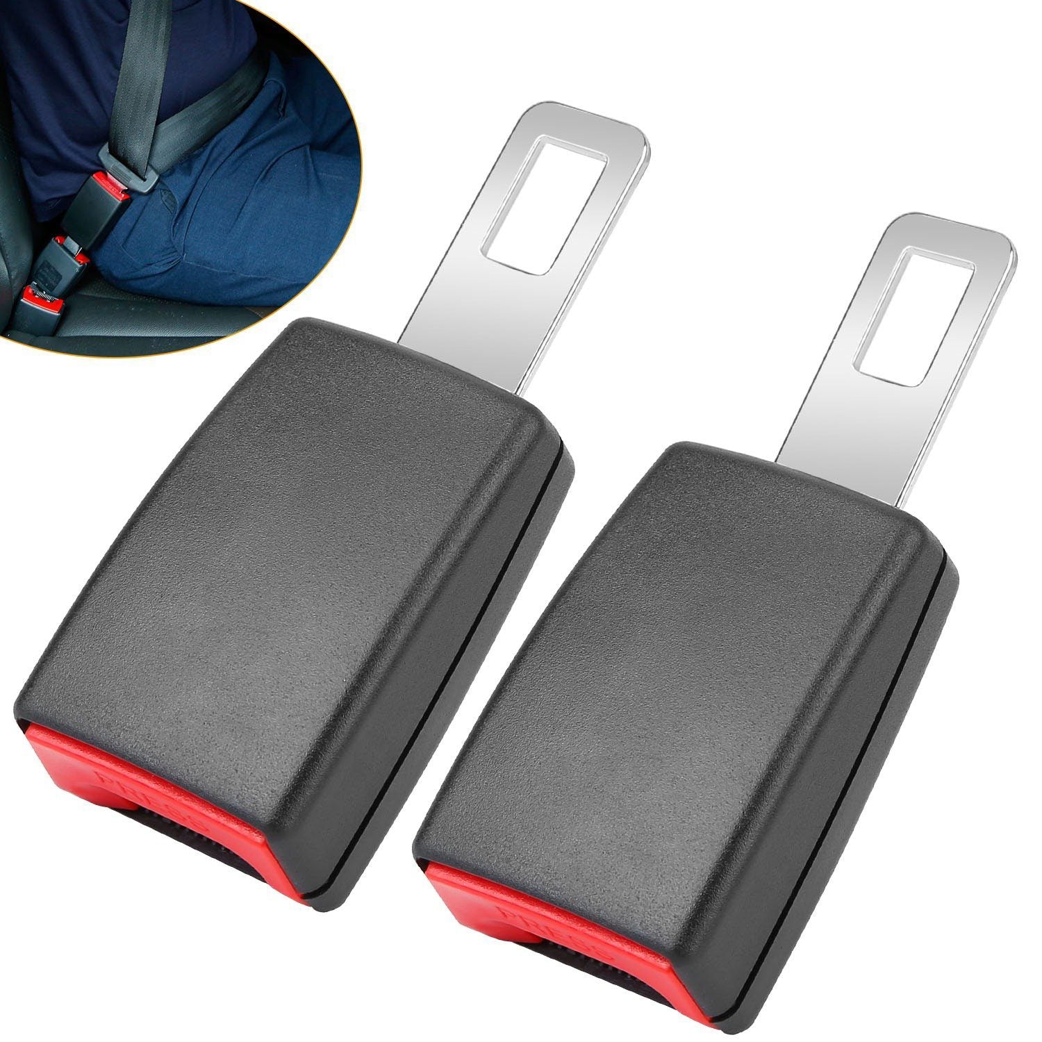 2-Pieces: Universal Car Extension Socket Buckles Automotive - DailySale