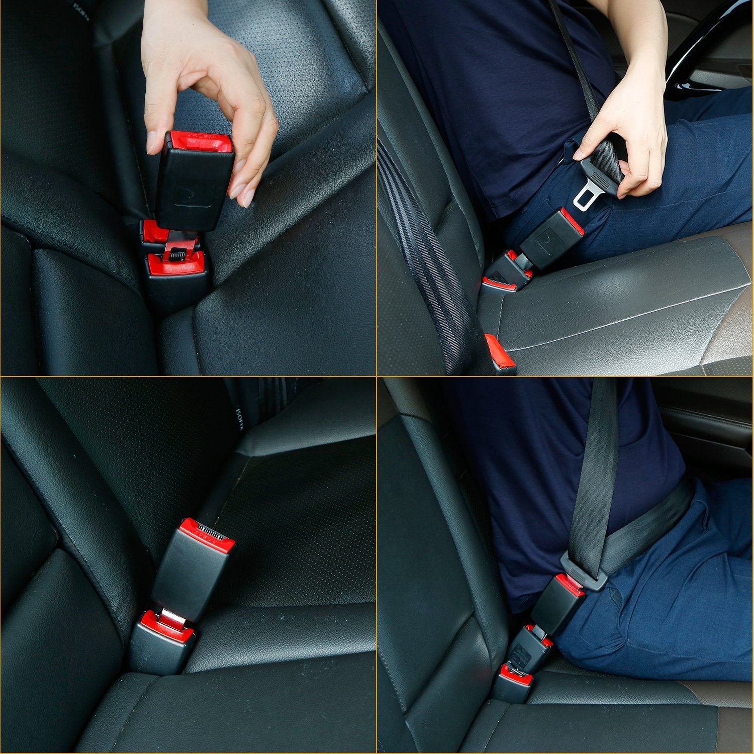 2-Pieces: Universal Car Extension Socket Buckles Automotive - DailySale