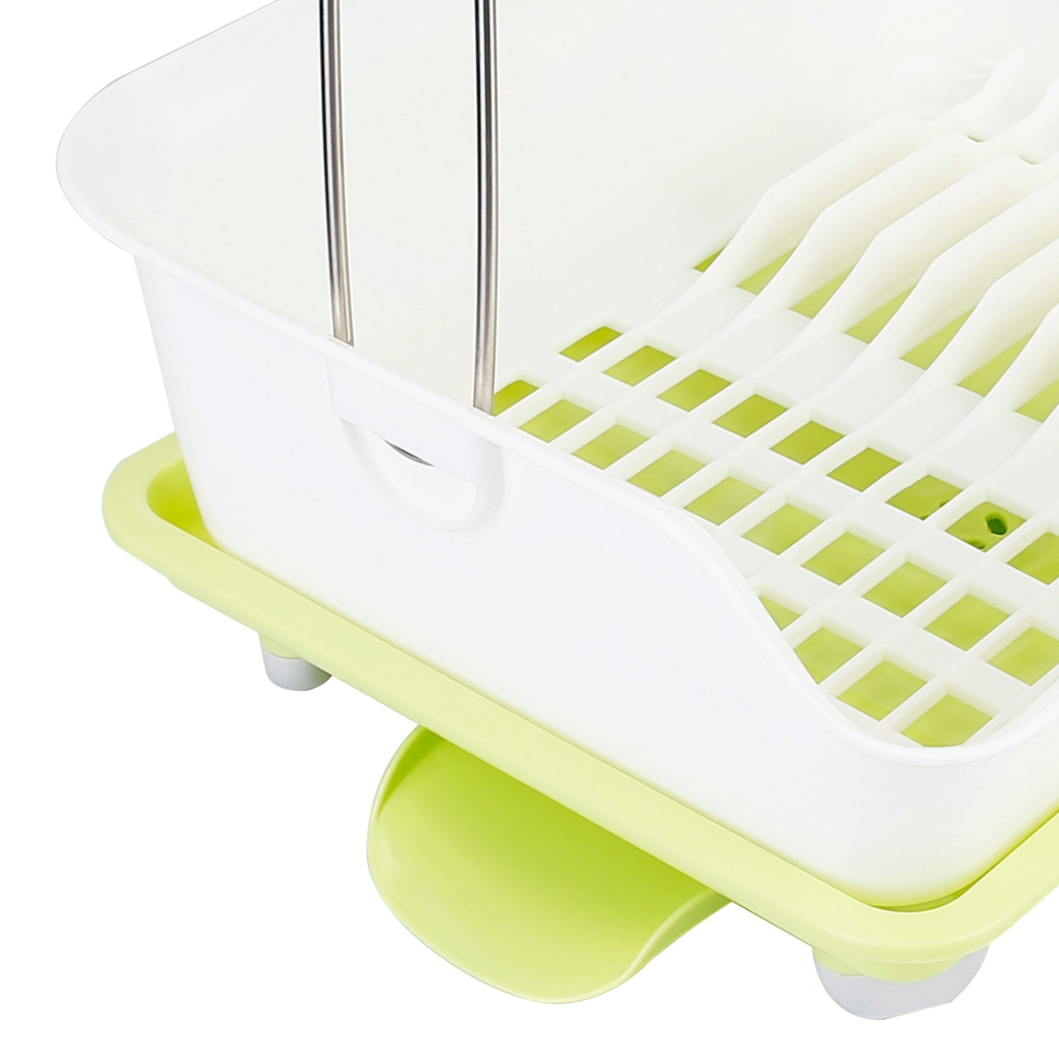 2-Tier Dish Drying Rack Cutlery Drainer Kitchen Storage - DailySale