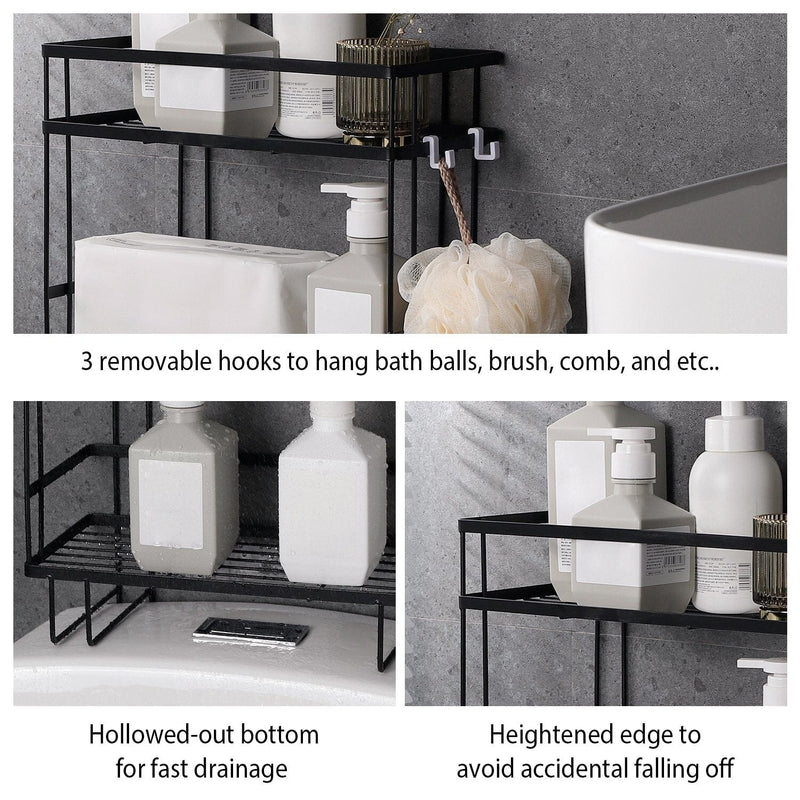 2-Tier Over the Toilet Storage Shelf Rack Bath - DailySale