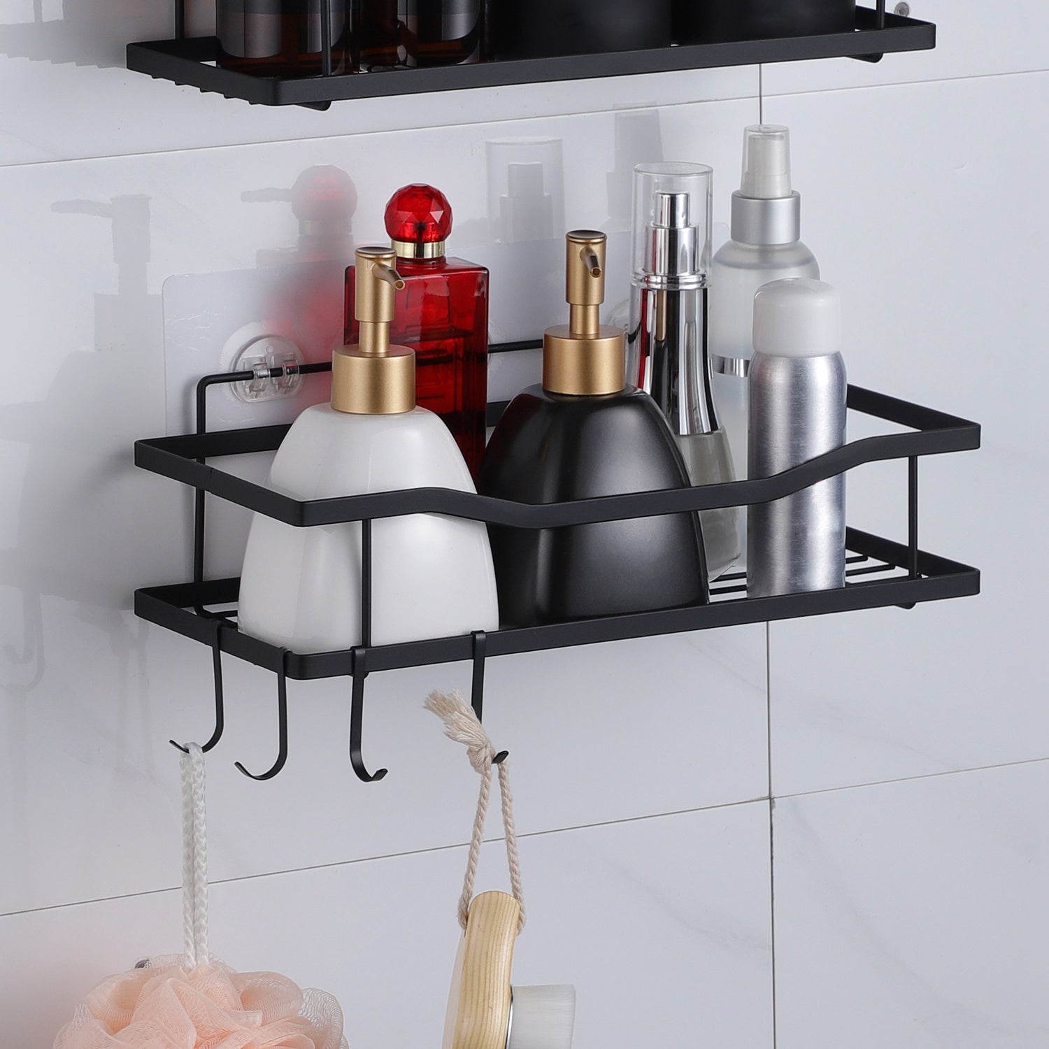 2-Tier Shower Caddy Shelf Holder Bath - DailySale