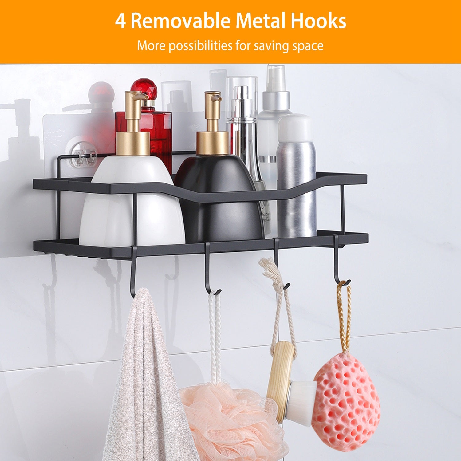 2-Tier Shower Caddy Shelf Holder Bath - DailySale