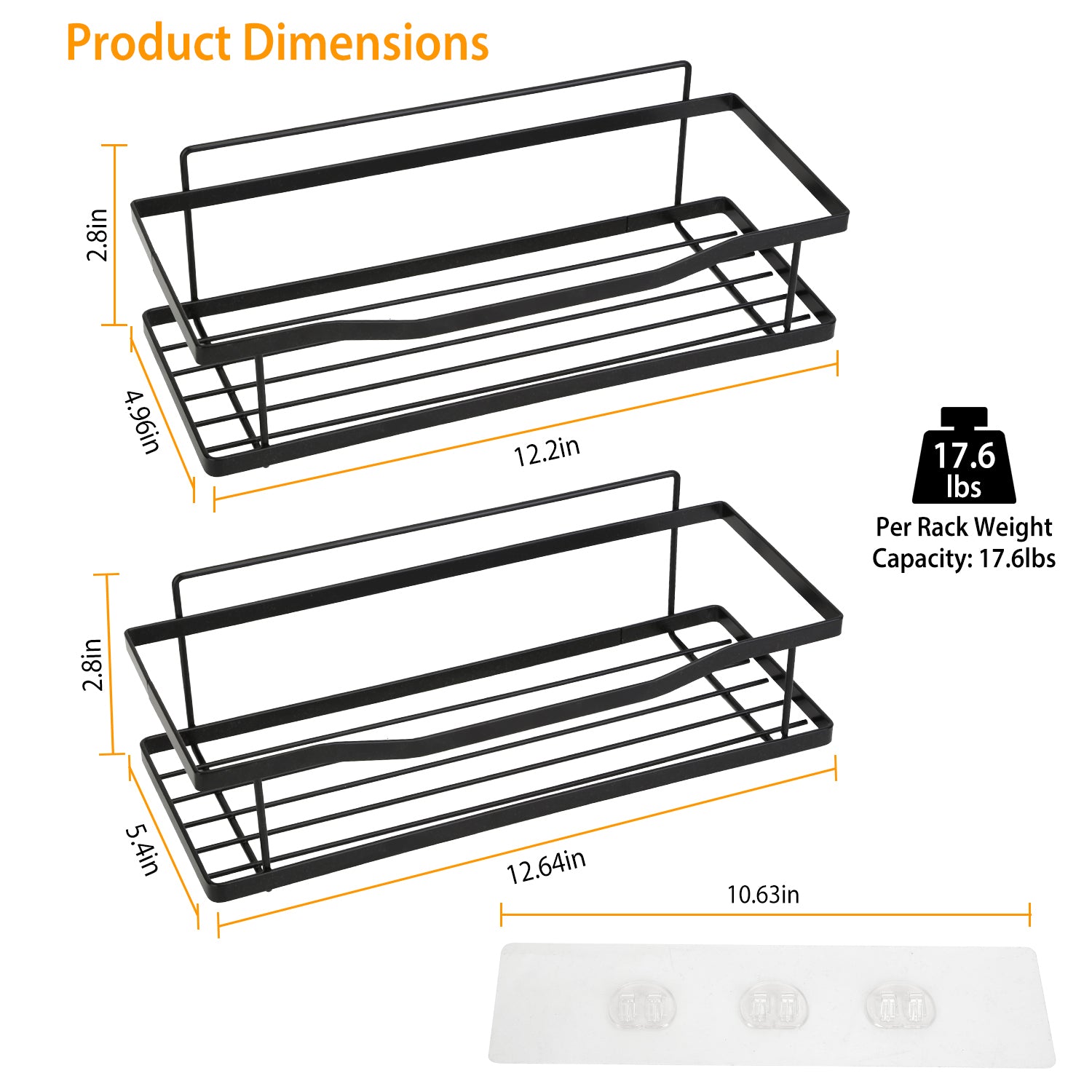 2-Tier Shower Caddy Shelf Holder Bath - DailySale