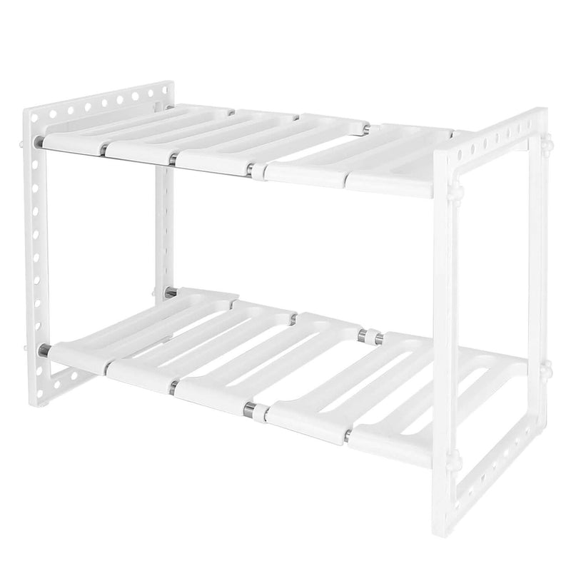 2-Tier Under Sink Organizer Retractable Space Saving Storage Kitchen Storage - DailySale