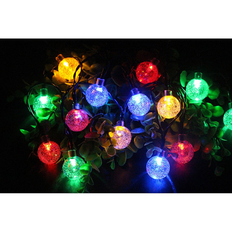 20 LED 16Ft Crystal Ball Solar String Lights String & Fairy Lights - DailySale