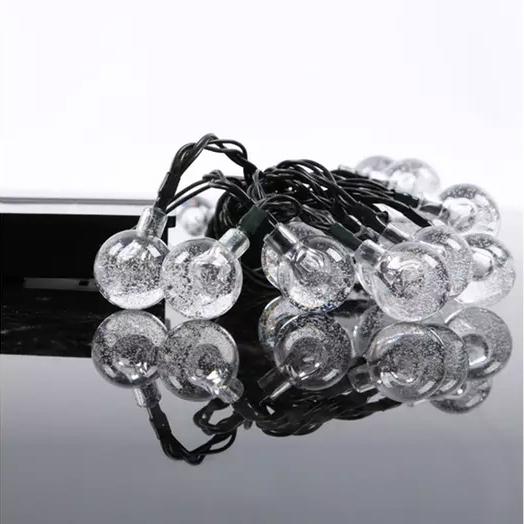 20 LED 16Ft Solar String Ball Outdoor Lights String & Fairy Lights - DailySale