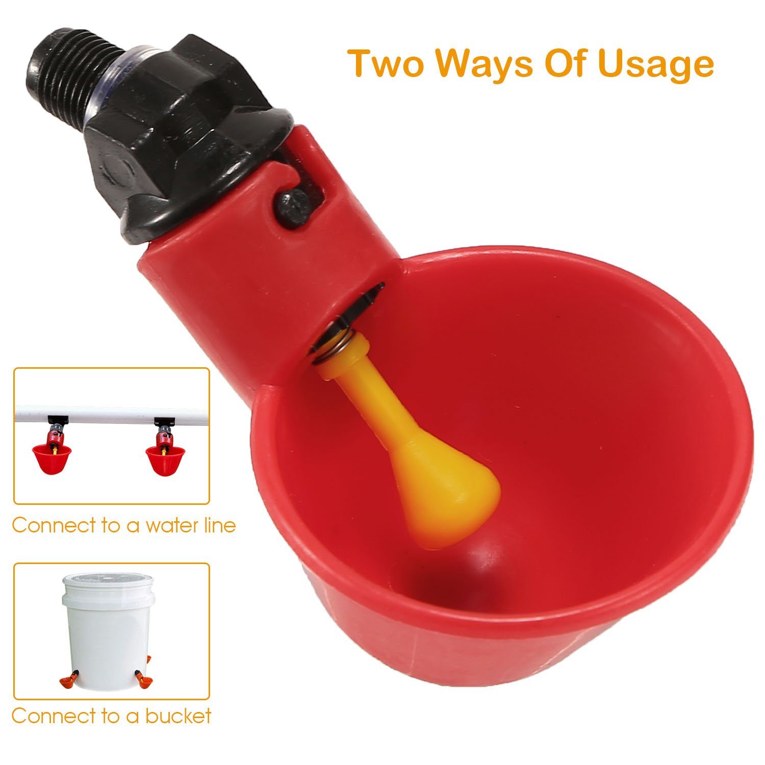 20-Pack: Chicken Waterer Automatic Drinker Pet Supplies - DailySale