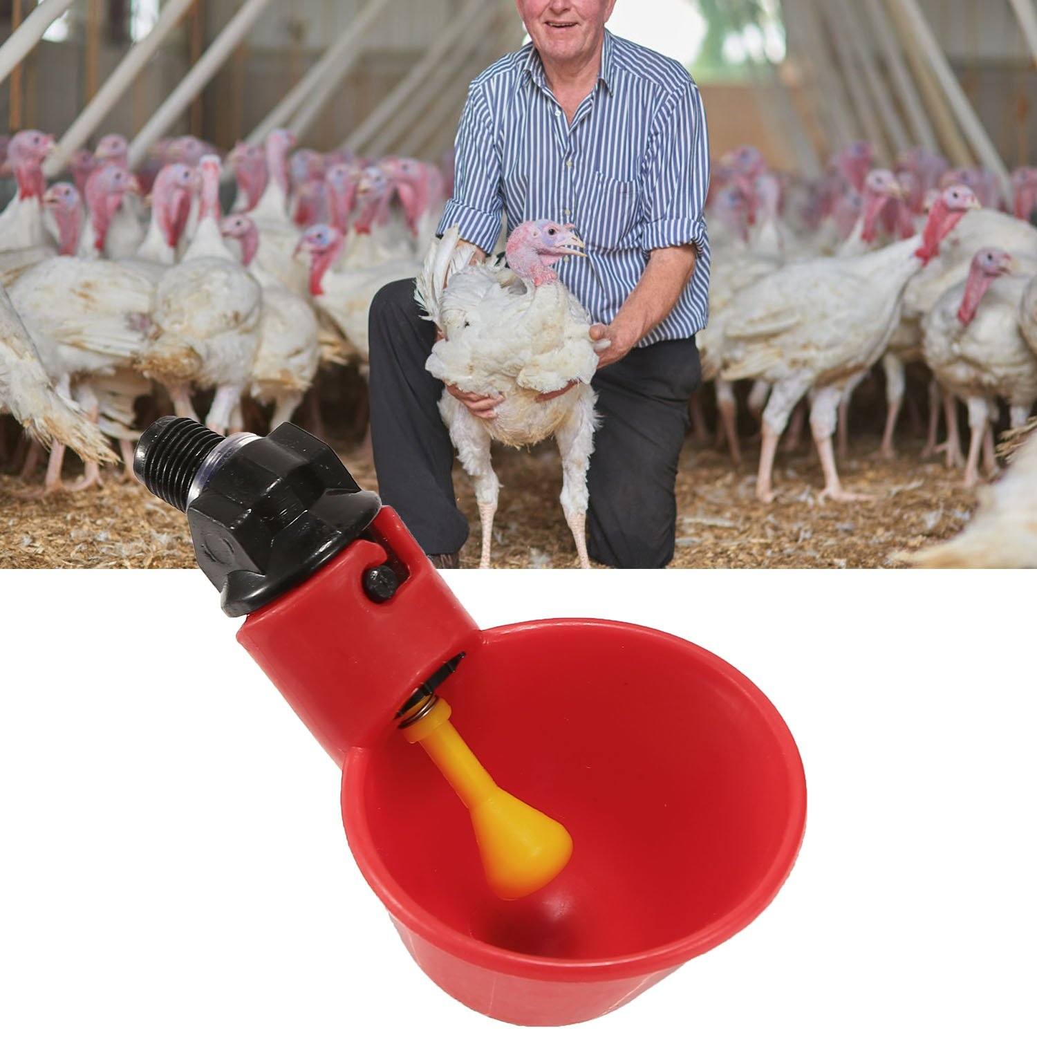 20-Pack: Chicken Waterer Automatic Drinker Pet Supplies - DailySale