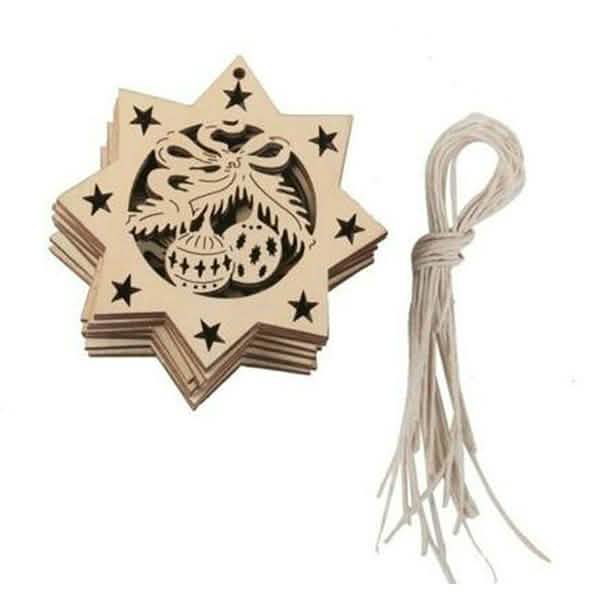 20-Pack: Christmas Day Decoration Pendant Holiday Decor & Apparel Octagon - DailySale